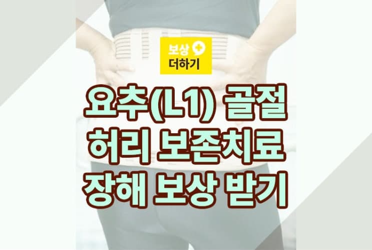 요추(L1) 골절, 허리 보존치료 후 장해 보상받기(1억)