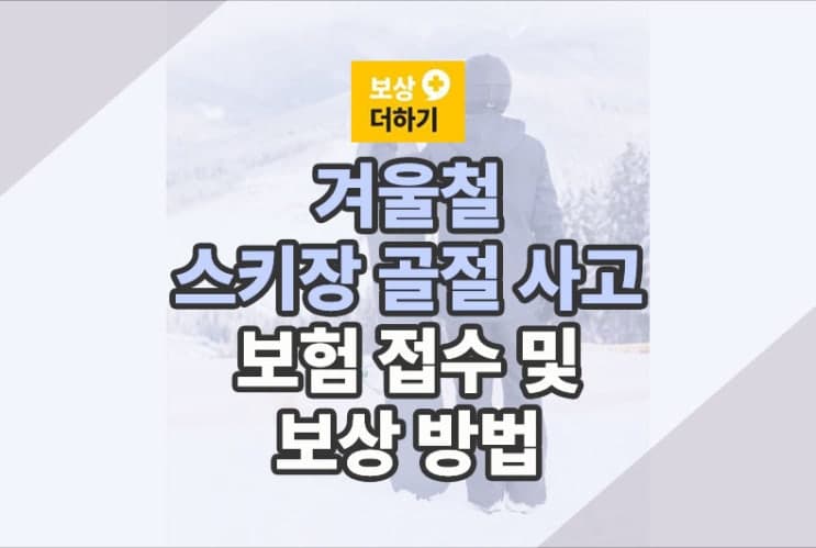 겨울철 스키장 골절 사고 : 보험 접수 및 보상 방법