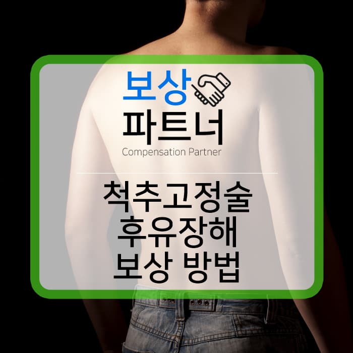 척추고정술, 후유장해 꼭 청구해야 하는 이유 :: 창원손해사정