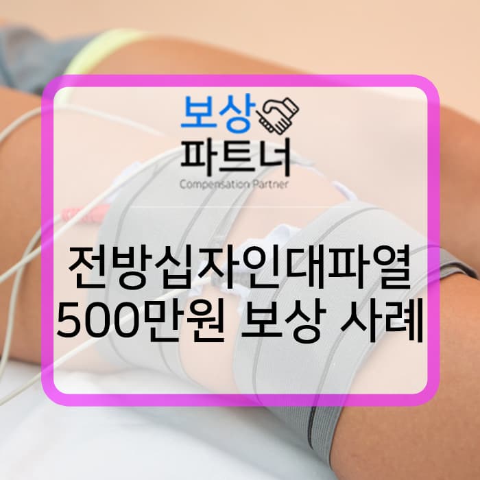 전방십자인대파열 후유증 후유장애 지급 성공 사례