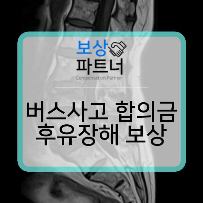 요추4번 척추압박골절 버스사고보상, 버스공제조합 합의금과 일반 생손보사 개인보험 보상 사례