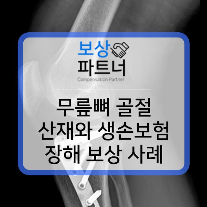 무릎뼈 골절 금속 핀 고정술 했다면? 산재 장해급여 보상