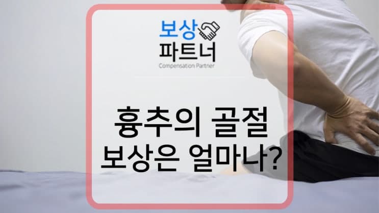 Thoracic vertebra 흉추 골절 일반보험 장해 보상 방법은?