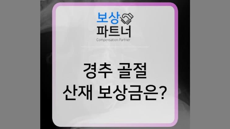 경추골절, 목뼈 골절, 목 골절 산재보상금 9급 인정된 사례