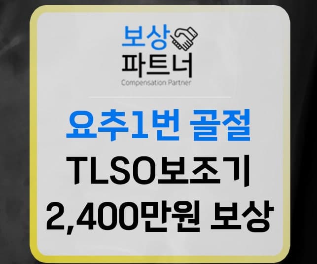 요추1번(L1) 압박골절 보존적 치료 후 후유장해 보상금 2,440만원 수령 성공 사례